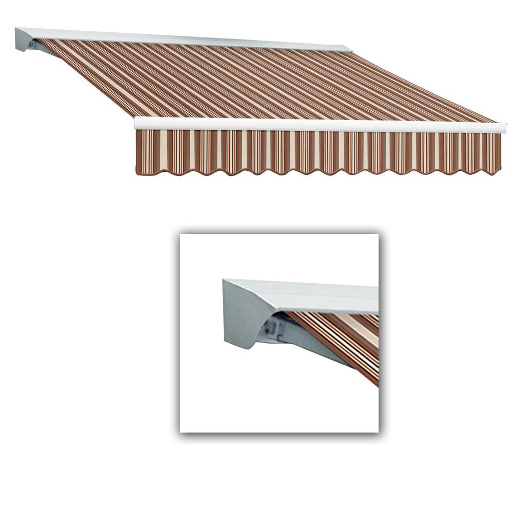 Awntech 8 Ft Destin Lx With Hood Manual Retractable Awning 84 In 8 Ft Destin Lx With Hood Manual Retractable Awning 84 In Projection Brown Terra