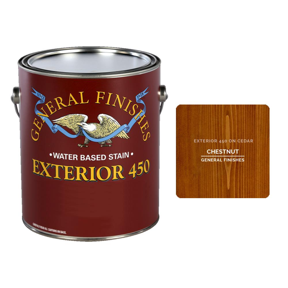 General Finishes 1 gal. Exterior 450 Chestnut WaterBased General Finishes 1 gal. Exterior 450 Chestnut WaterBased