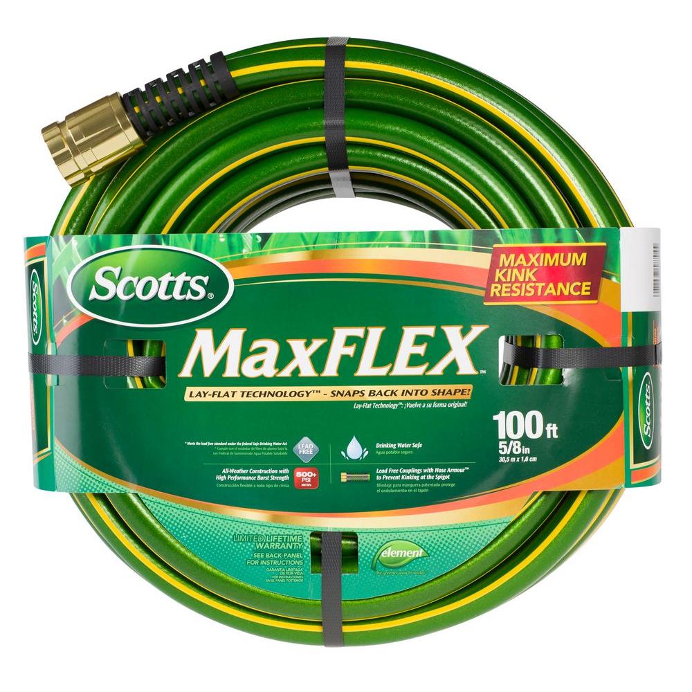 Scotts MaxFlex 5/8 inch Dia x 100 ft. Heavy Garden Hose by Scotts