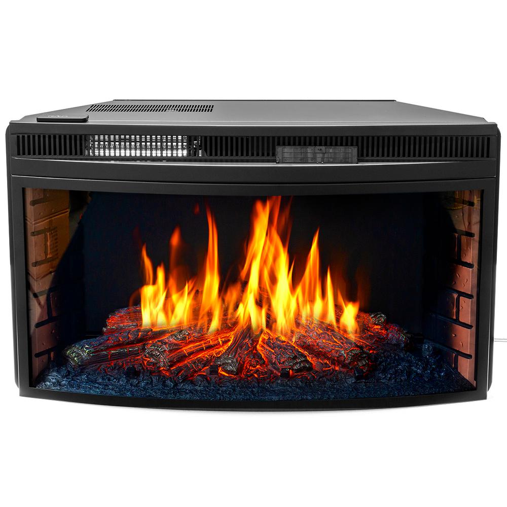 Xtremepowerus 33 In 1400 Watt Black Electric Firebox Fireplace Heater Insert Glass Panel With Remote Control 95146 The Home Depot - Replacement Fireplace Insert Glass Xtremepowerus 33 In 1400 Watt Black Electric Firebox Fireplace Heater Insert Glass Panel With Remote Control 95146 The Home Depot - Replacement Fireplace Insert Glass