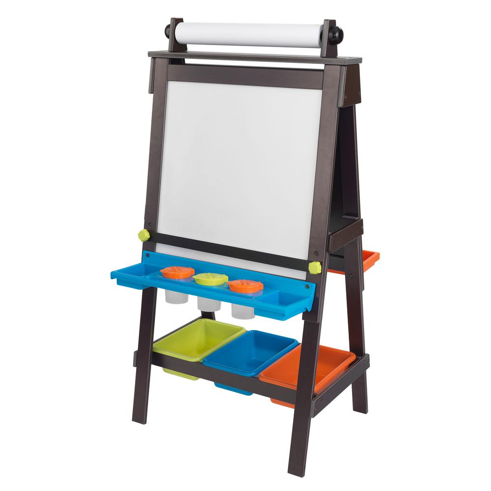 KidKraft Storage Easel, Espresso