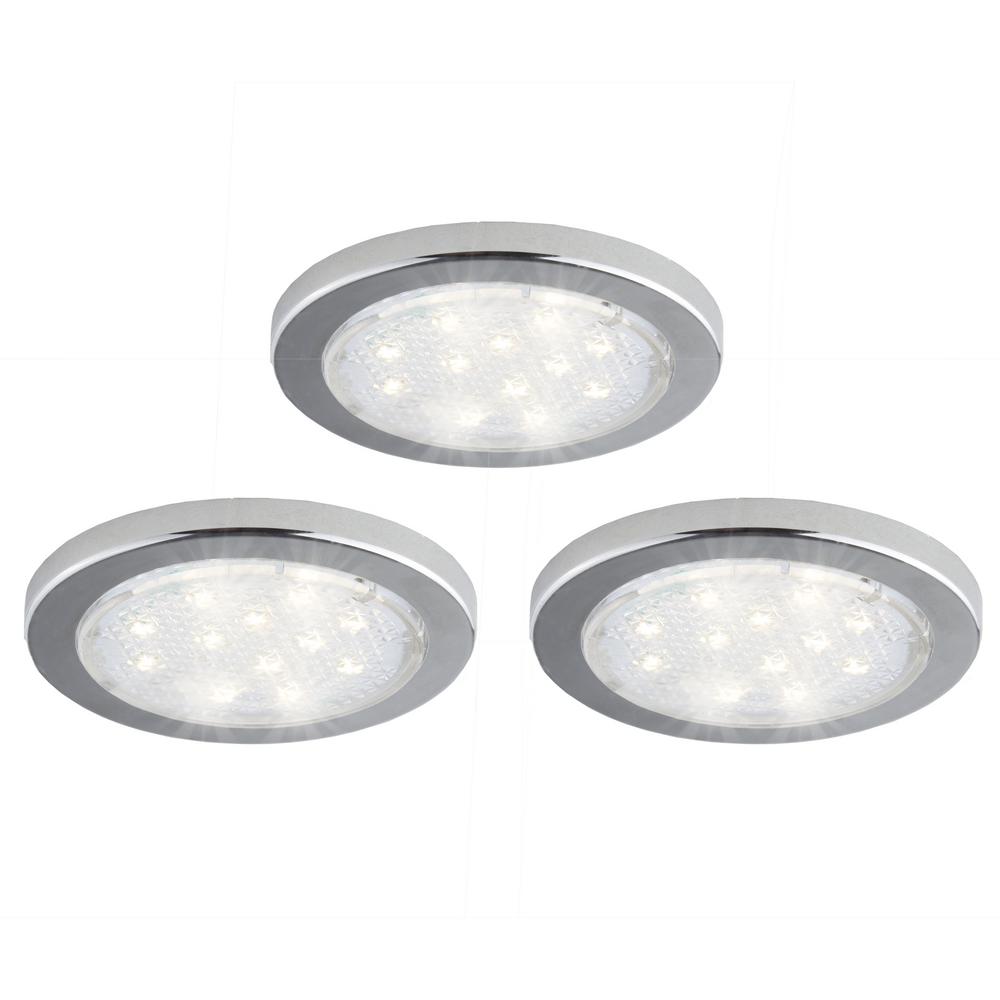 Bazz Under-Cabinet 3-Pack Under-Cabinet LED Puck Light ...