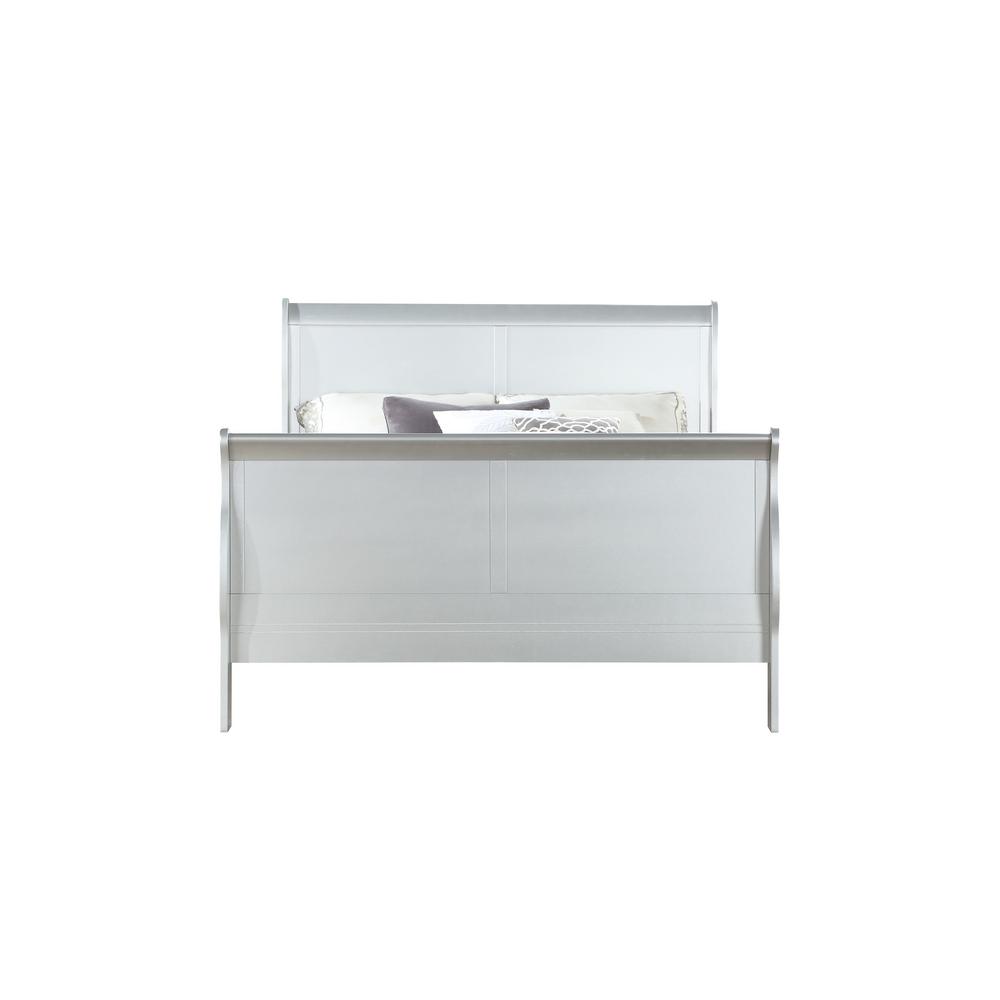 Acme Furniture Louis Philippe Iii Platinum Eastern King Bed 26697ek
