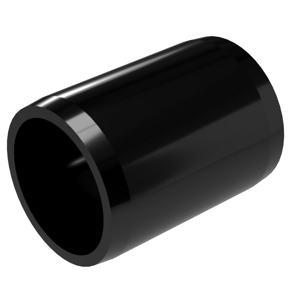 Formufit 1/2 in. Furniture Grade PVC External Coupling in Black (10