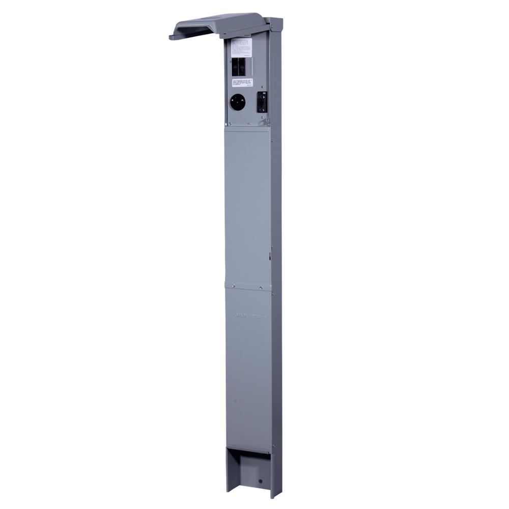 Ge Rv Earth Burial Pedestal With 30 Amp Rv Receptacle And