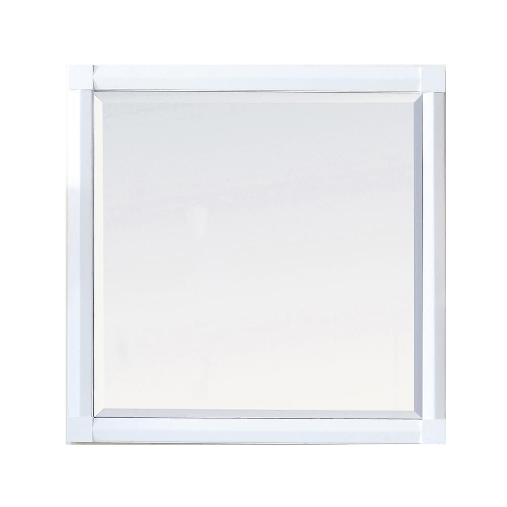 Martha Stewart Living Sutton 28 In X Framed Wall Mirror Bright White