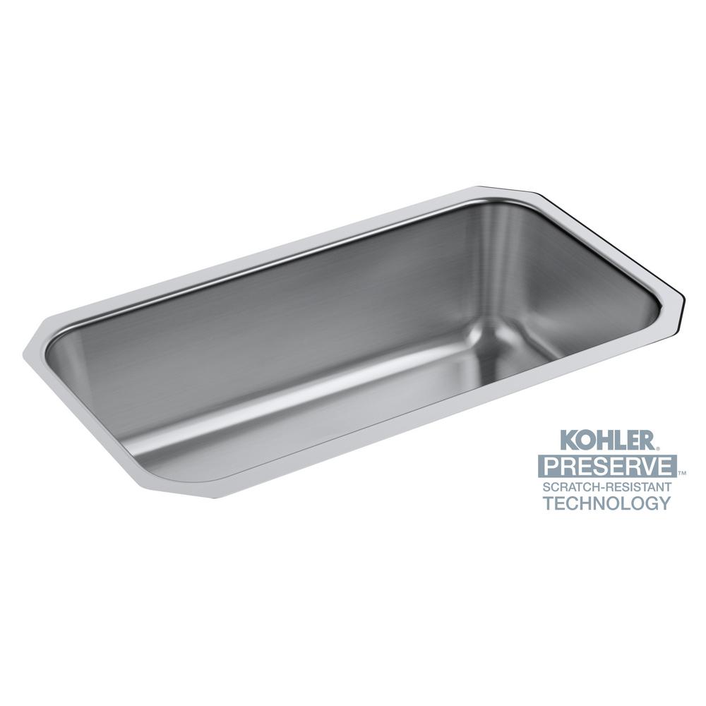 Kohler Undertone Preserve Undermount Scratch Resistant Stainless Kohler Undertone Preserve Undermount