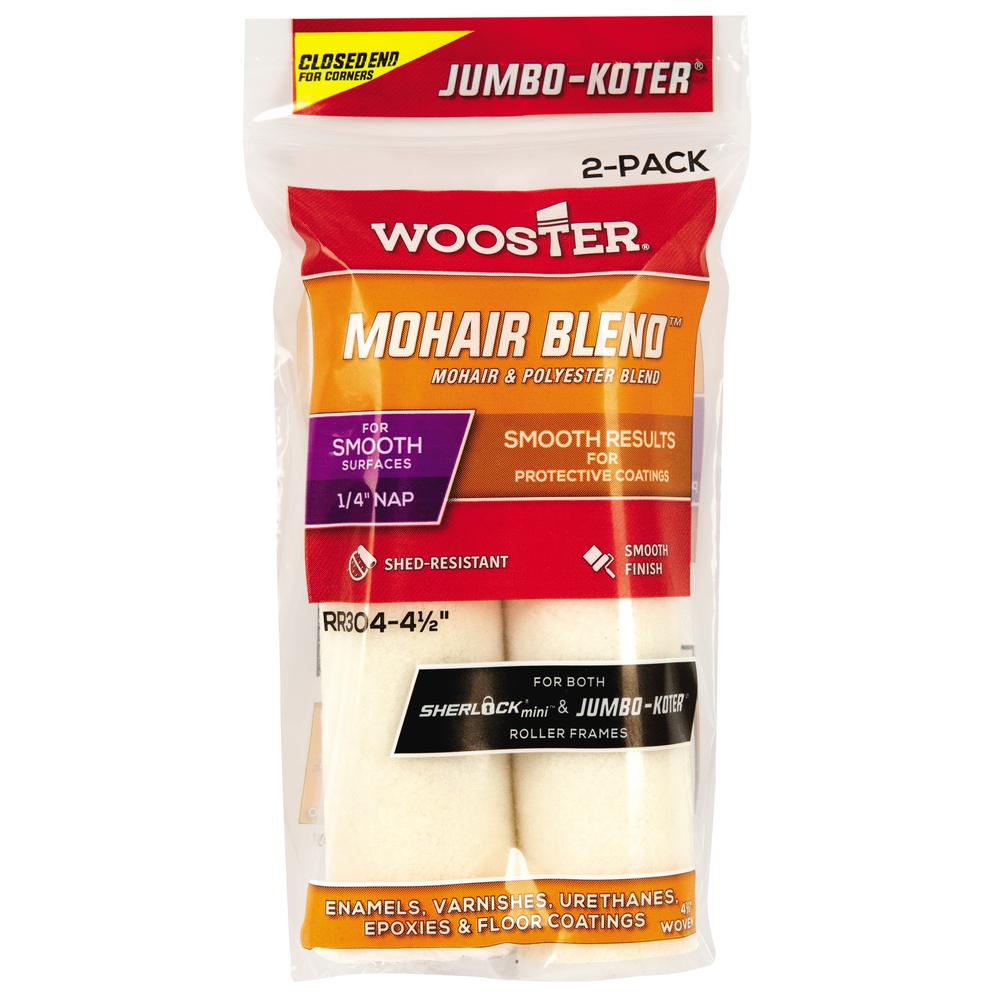 Wooster 41/2 in. JumboKoter Mohair Roller (2Pack