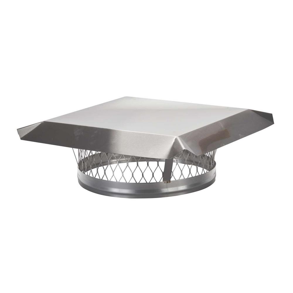 HYC 13 in. Round ClampOn Single Flue Liner Chimney Cap in Stainless