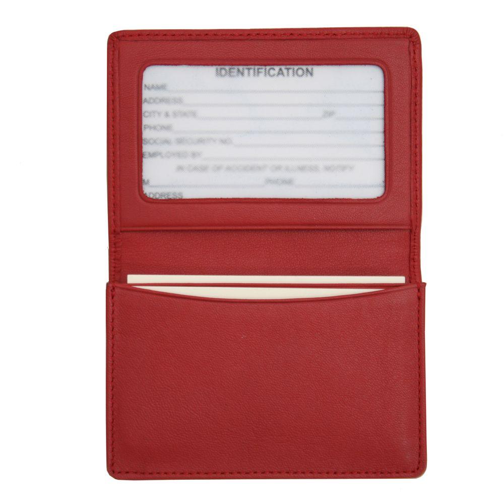 Red Desk Organizers Accessories Office Supplies The Home Depot Genuine Leather Business Card Case Wallet Red