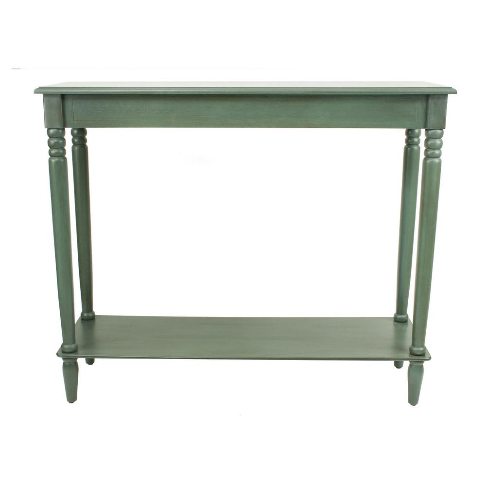 Decor Therapy Simplify Antique Teal Large Console Table FR1578 The   Antique Teal Decor Therapy Console Tables Fr1578 64 600 