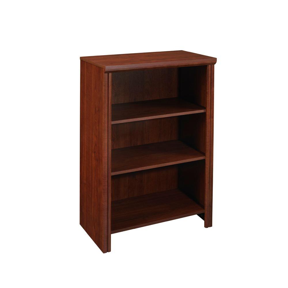 Cherry Shelving Storage Organization The Home Depot Dark Cherry Laminate 4 Shelf Organizer