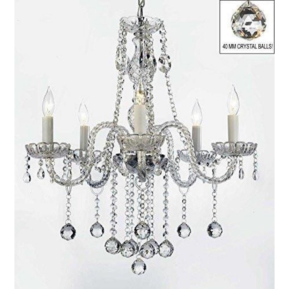 Harrison Lane Royal 5 Light Clear Crystal Chandelier Trimmed With Swarovski Harrison Lane Royal 5 Light Clear Crystal Chandelier Trimmed With Swarovski