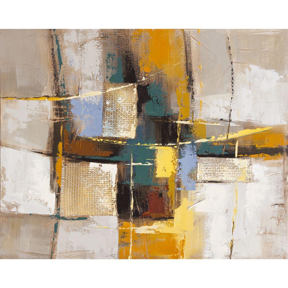 Yosemite Home Decor 32 in. x 40 in. "Exuberant" Hand Painted Canvas