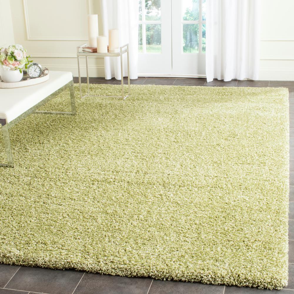 Safavieh Santa Monica Shag Green 8 ft. x 10 ft. Area RugSGN72552528
