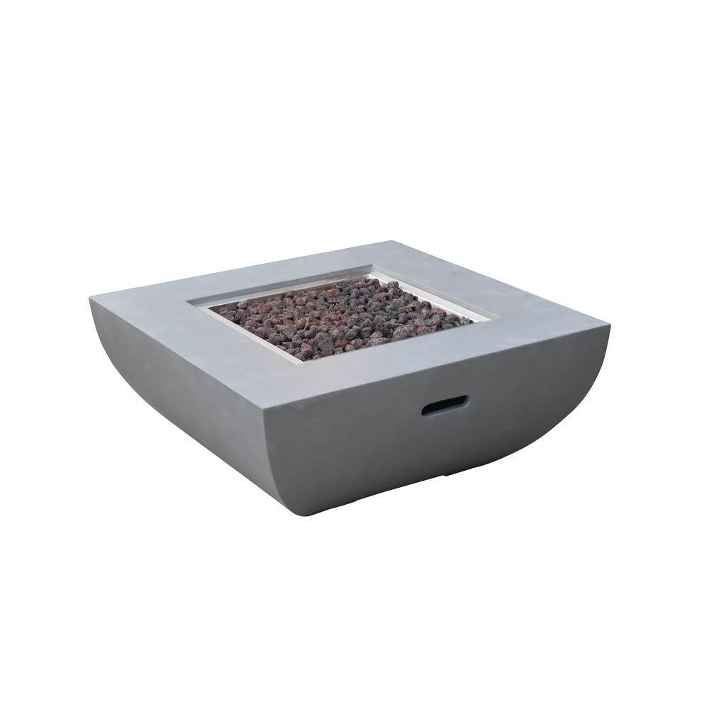 Modeno Westport 34 In X 14 In Square Concrete Propane Fire Pit