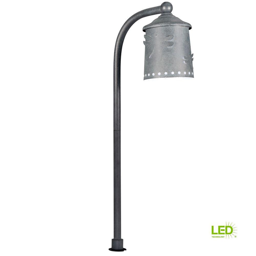 Specialty Finishes Landscape Lighting Outdoor The Low Voltage Rustic Iron Outdoor Integrated Led Landscape Path Light With Shade Details