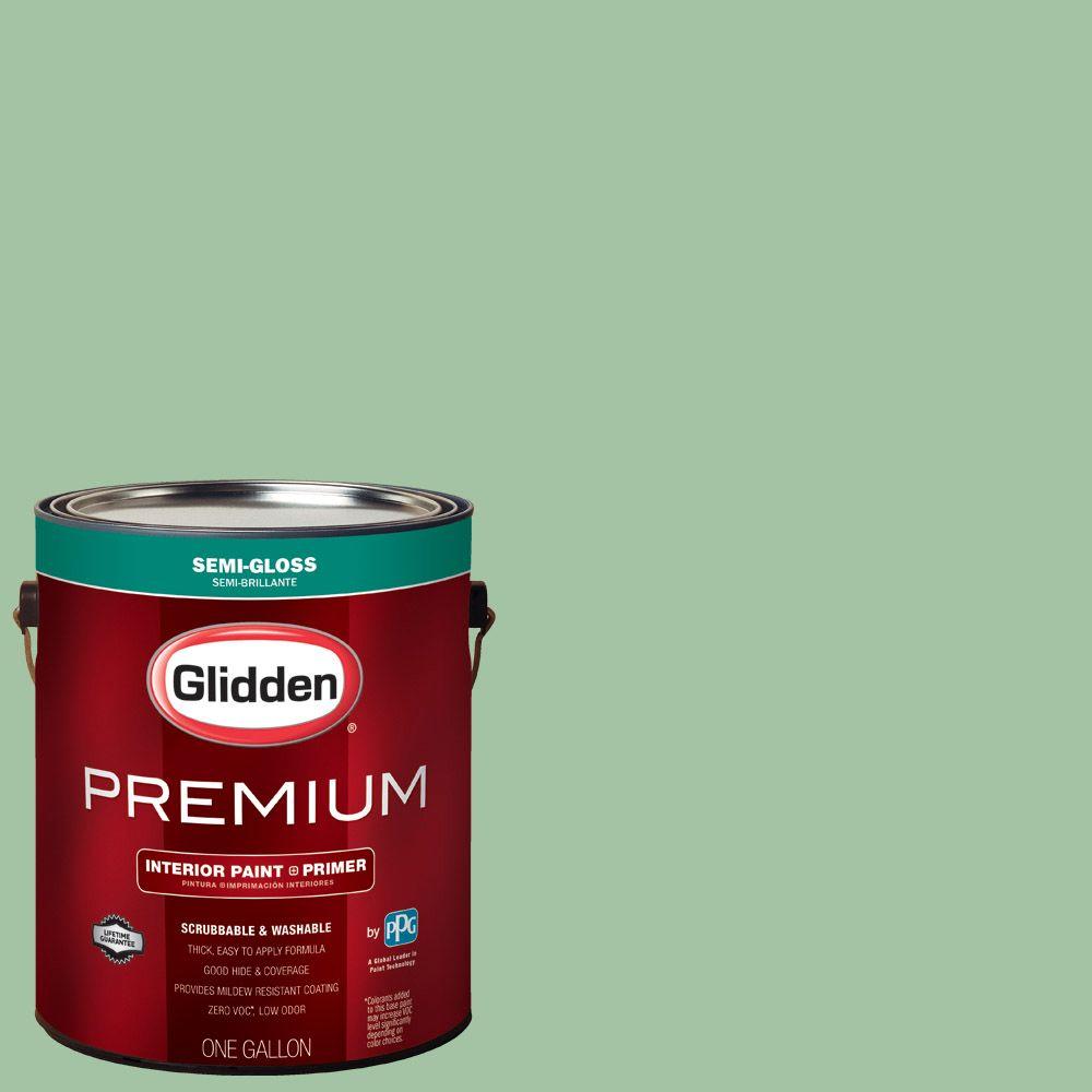 Glidden Premium 1 gal. HDGG59 Sea Glass Green SemiGloss Interior