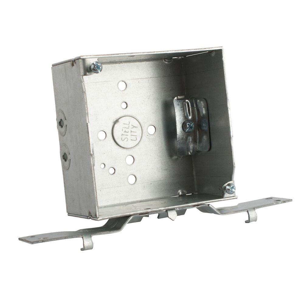 4 in. Steel Square Outlet Box (25 per Case)52171 VN The Home Depot