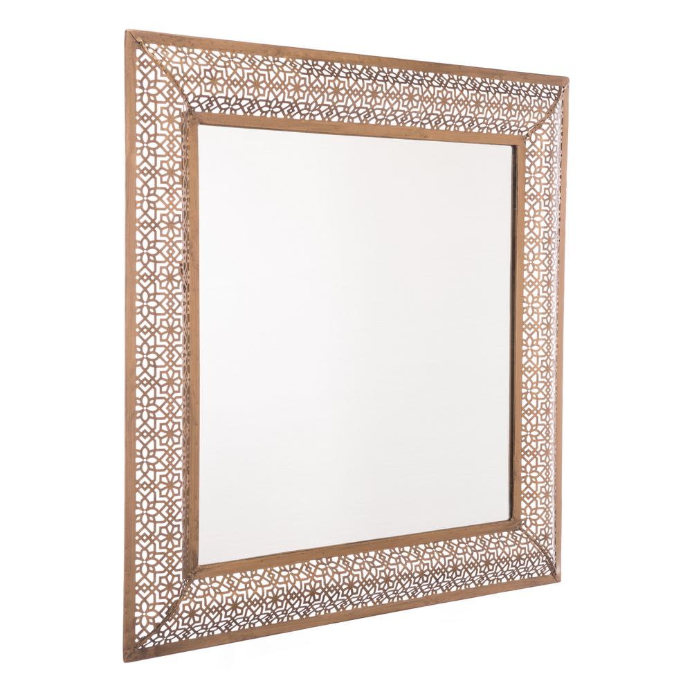 Moroccan Escamas Antique Gold Wall Mirror