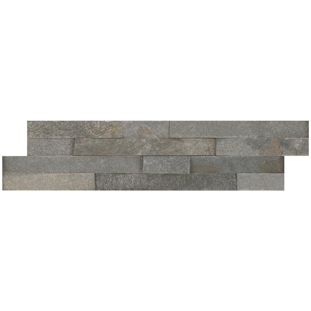 Gray Fireplace Slate Tile Natural Stone The Home Depot Gray Fireplace Slate Tile Natural