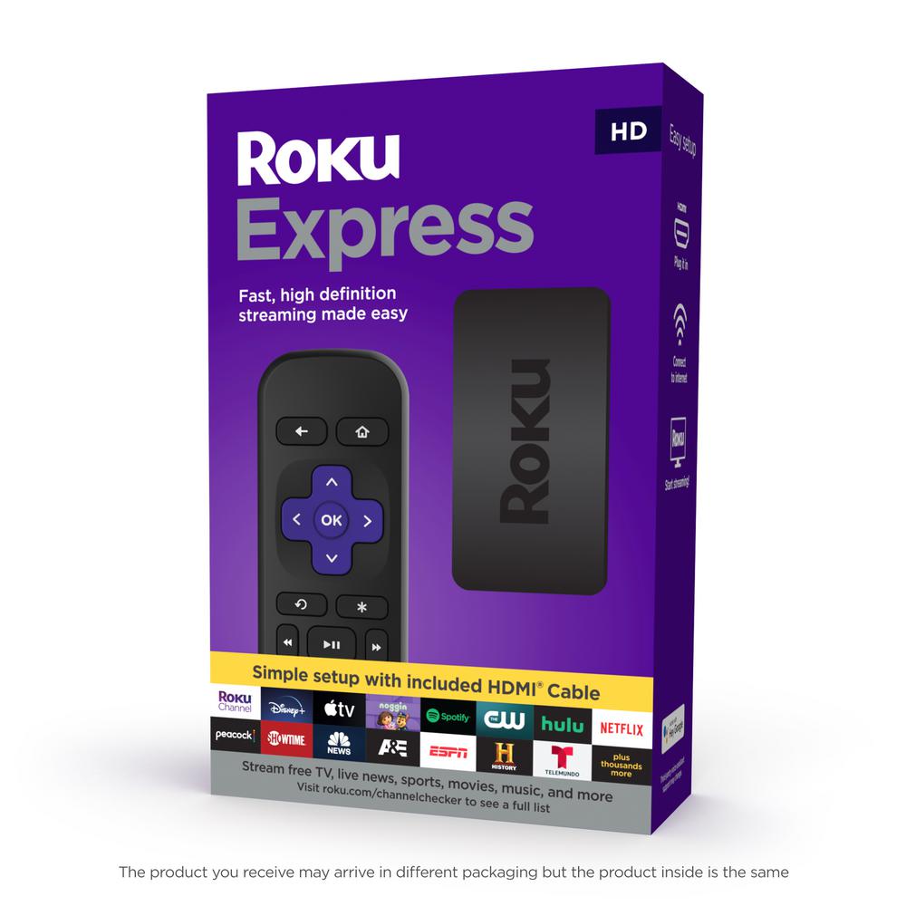 Roku Roku Express Streaming Player in Black | 3930R