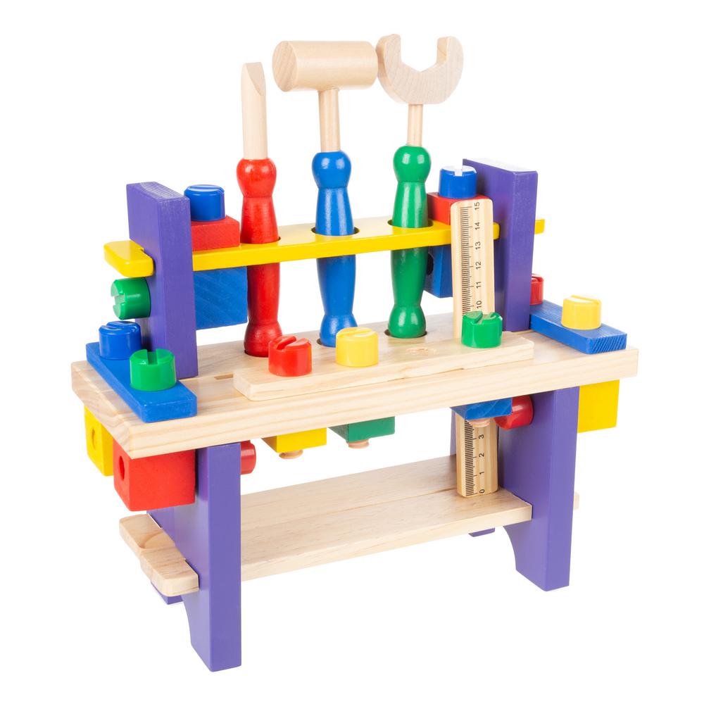 Hey! Play! Kids Pretend Play Toy Workbench and Tool SetHW3300128 The