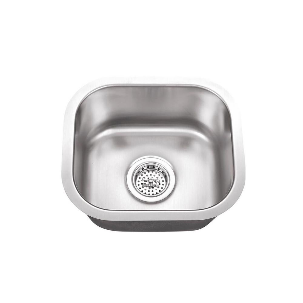 Cahaba Undermount Stainless Steel 14 5 In X 13 In Single Bowl Small Bar Sink