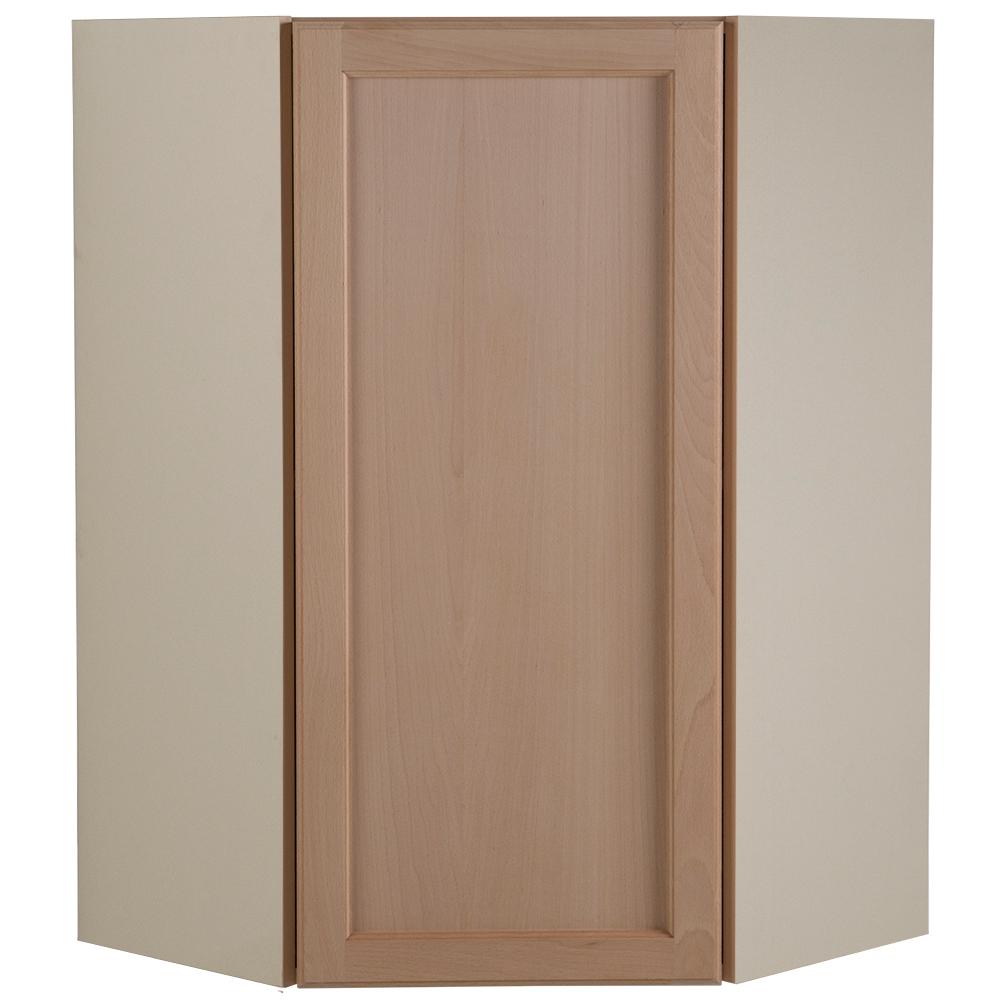 Unfinished Wood Wall Embled Kitchen Cabinets Easthaven Embled 23 64x36x23 64 In Corner Wall Cabinet Unfinished German Beech
