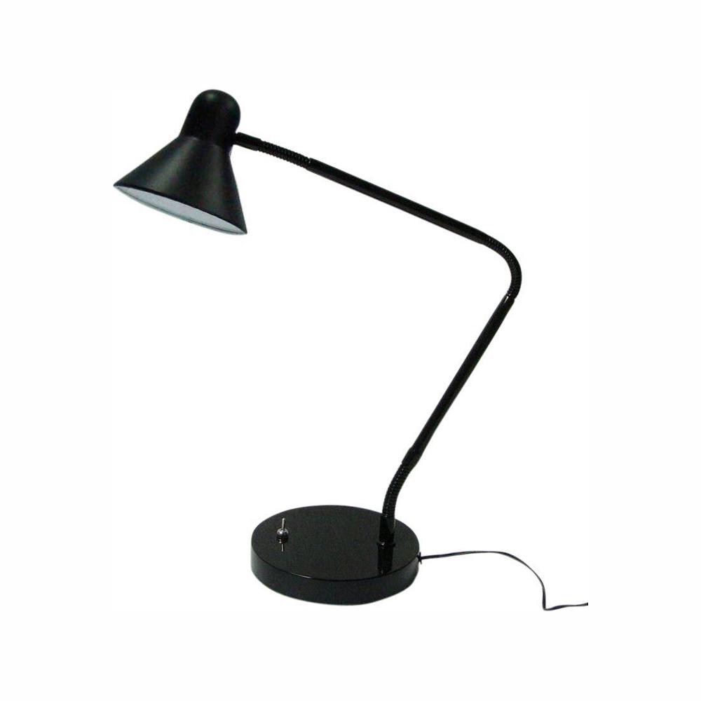 Hampton Bay 15 5 In Black Indoor Led Desk Lamp Al40165bk The