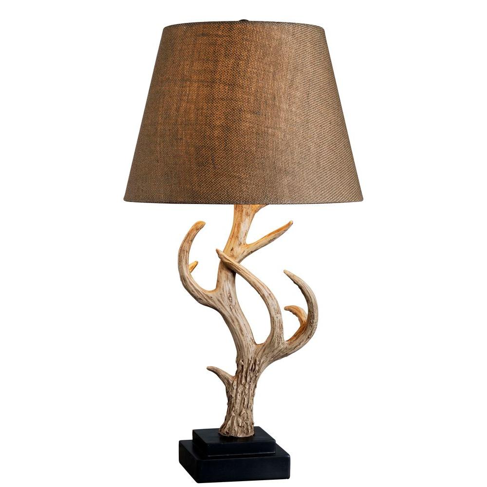 next antler table lamp