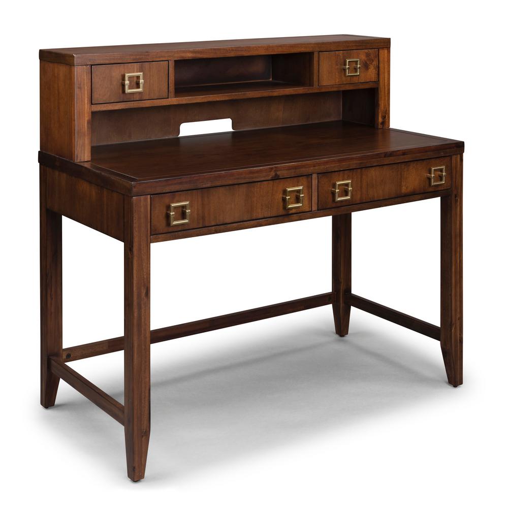 Home Styles Bungalow Brown Student Desk With Hutch 5507 162 The