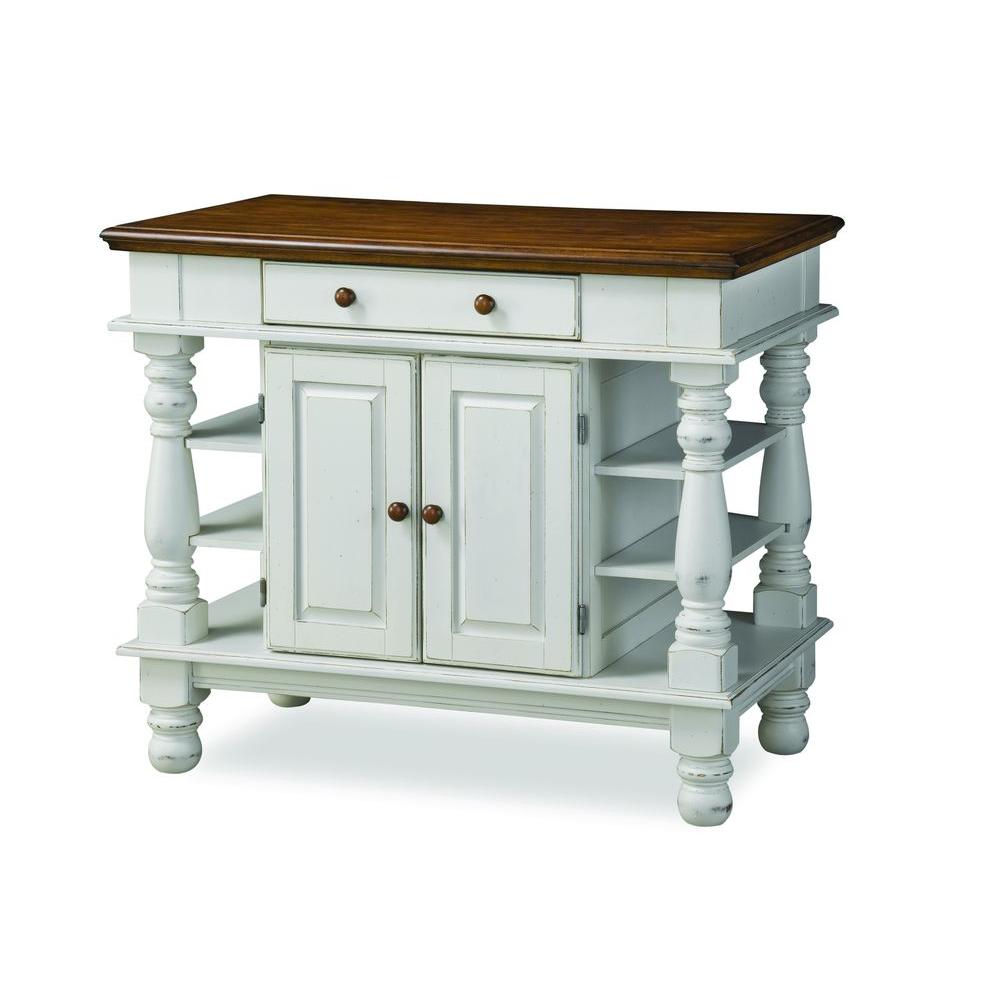 Homestyles Americana White Kitchen Island With Storage 5094 94