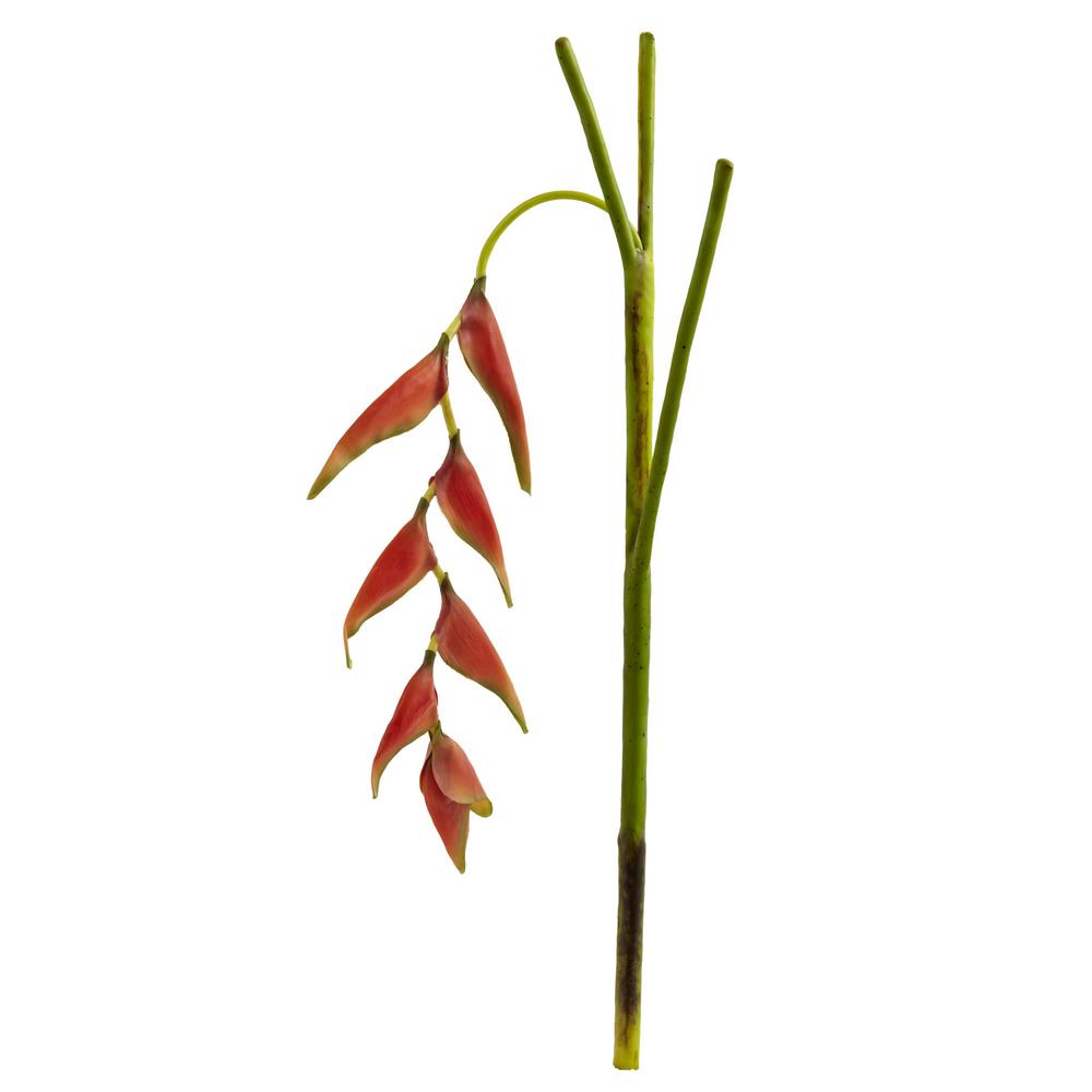 Indoor 31 In Hanging Heliconia Artificial Flower Set Of 4