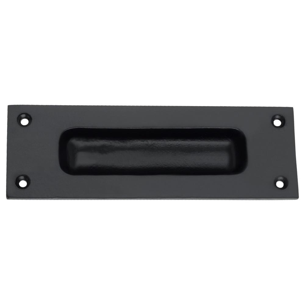 Mascot Hardware 6 In Black Flush Pull Handle A050801exb The
