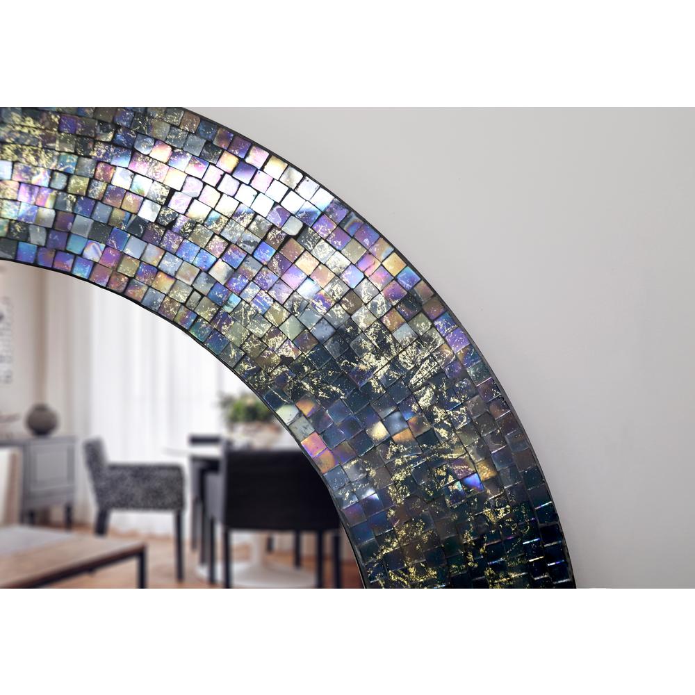 Manor Brook Palace Glass Mosaic Wall Mirror Mb100083 The Home Depot Palace Glass Mosaic Wall Mirror