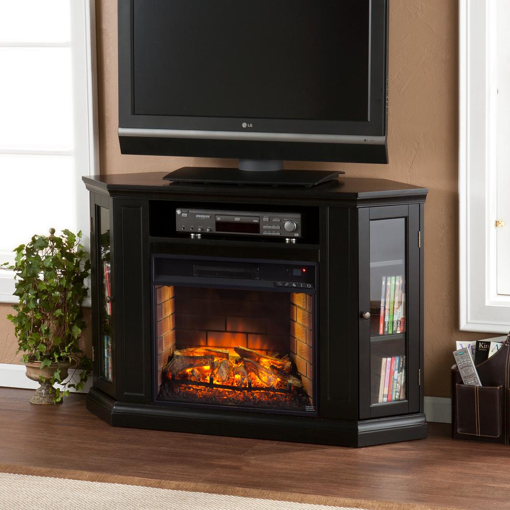 Hudson 48 In W Convertible Media Infrared Electric Fireplace In