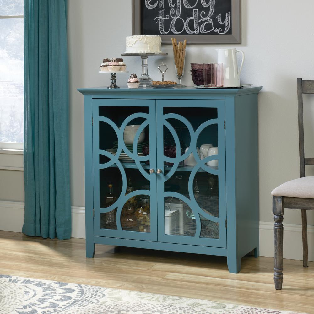 Sauder Shoal Creek Moody Blue Accent Storage Cabinet 420272 The