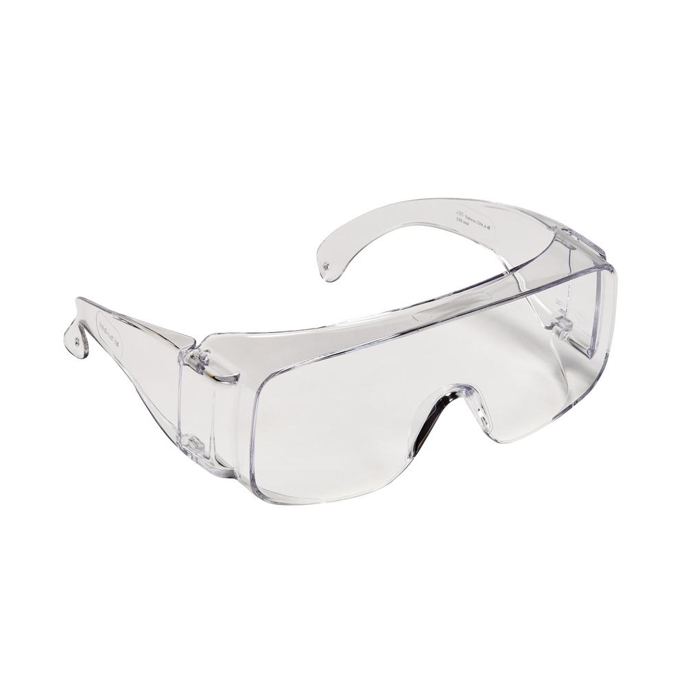 clear glass goggles