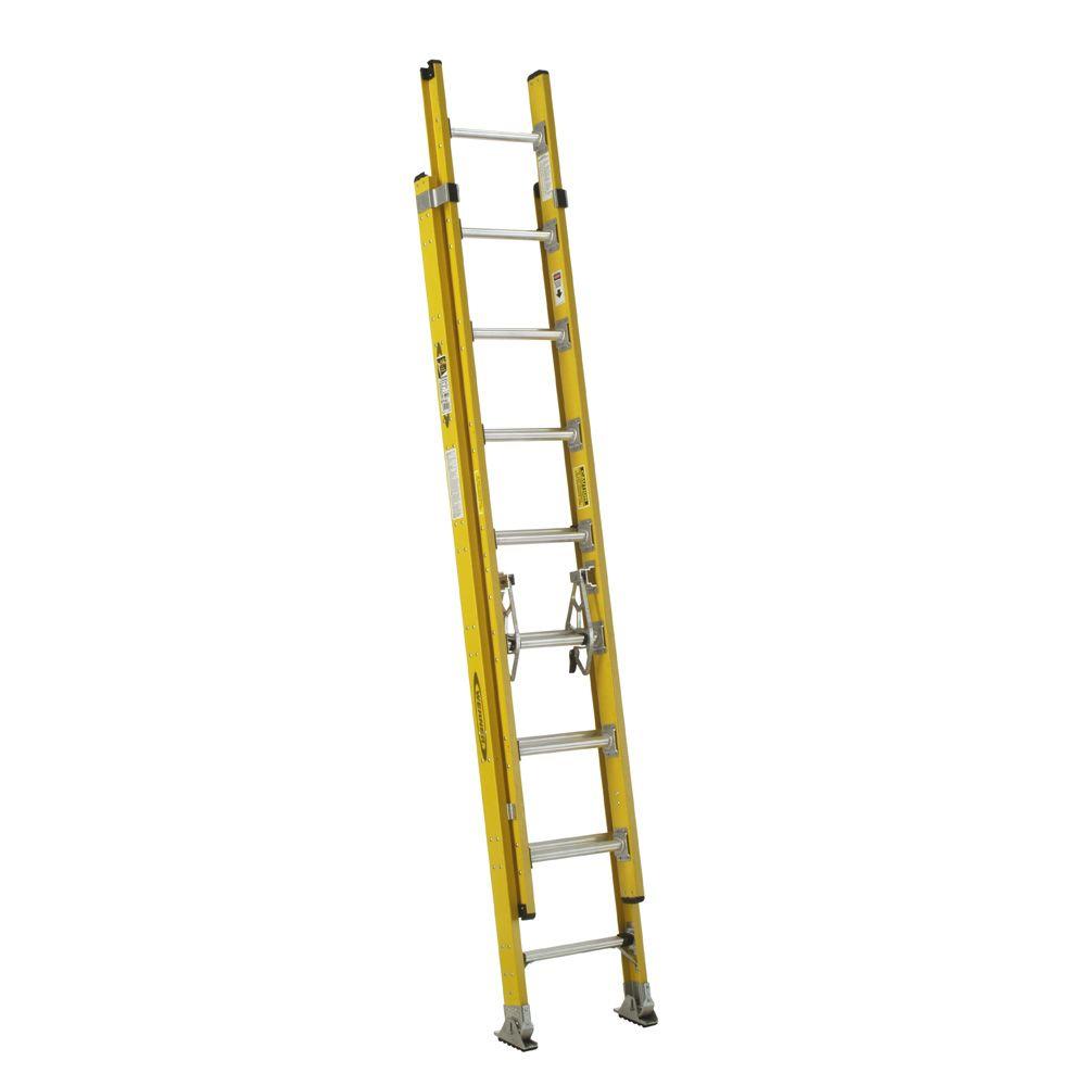 WERNER 16 ft. Fiberglass Manhole Extension Ladder with 375 lb. Load Capacity Type IAA Duty
