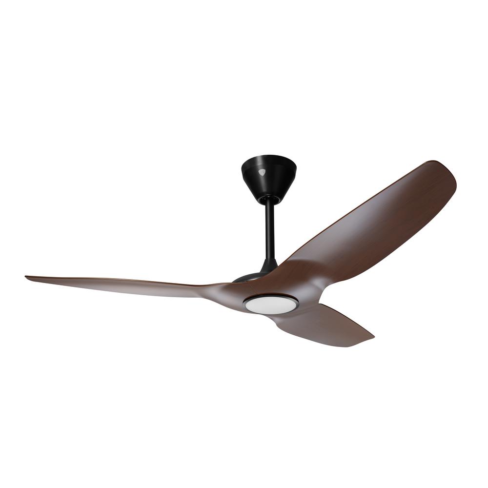 Big Ass Fans Haiku L 52 In Integrated Led Indoor Cocoa Black Smart Ceiling Fan With Remote Control Works With Alexa