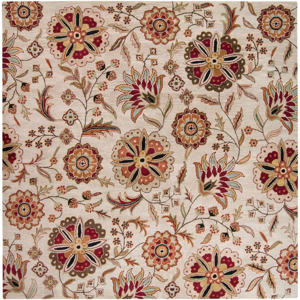 Artistic Weavers Sarah Ivory 10 ft. x 10 ft. Square Area Rug-SAR-5035 ...