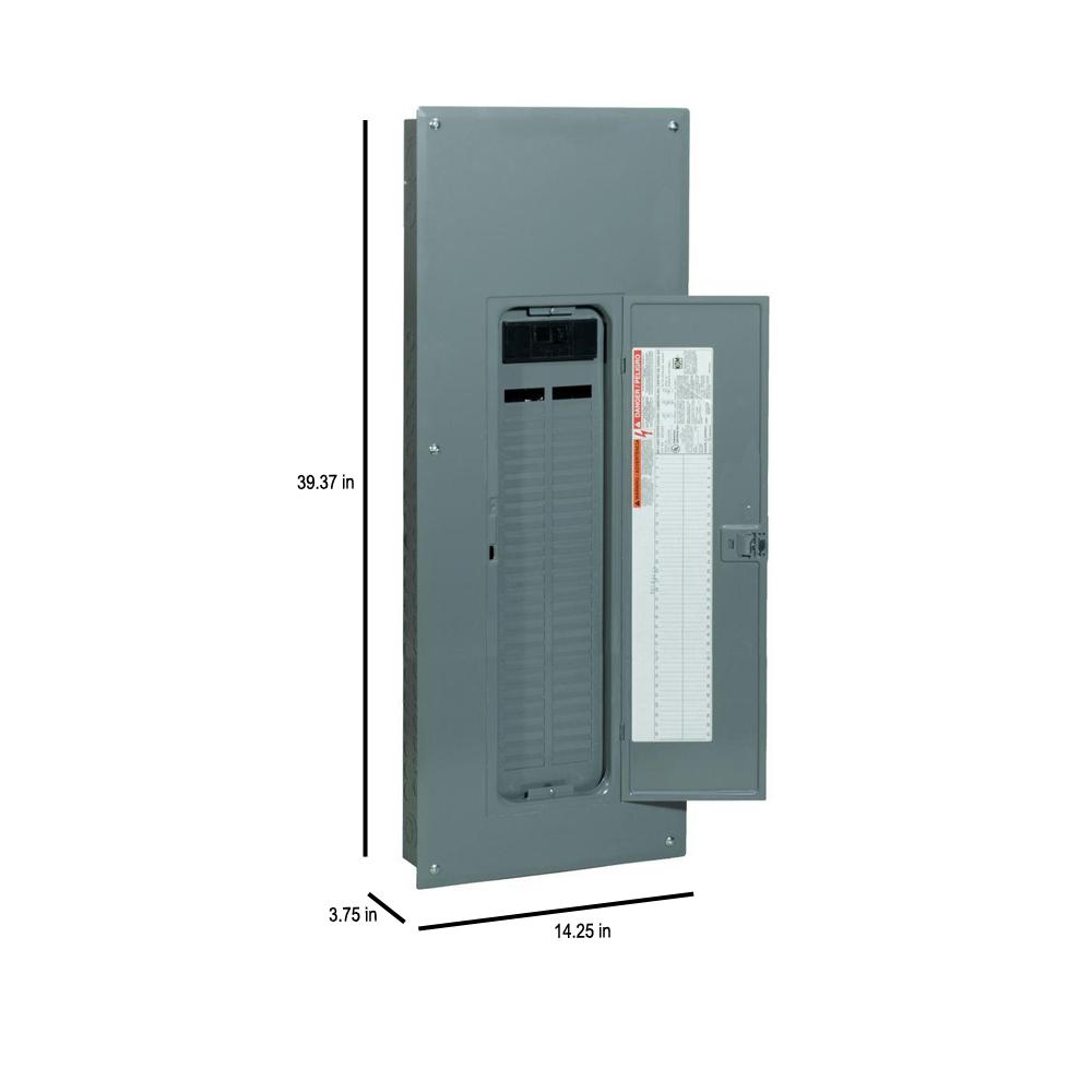 Square D Qo 200 Amp 54 Space 64 Circuit Indoor Main Breaker Plug On Neutral Load Center With Cover Qo154m200pc The Home Depot