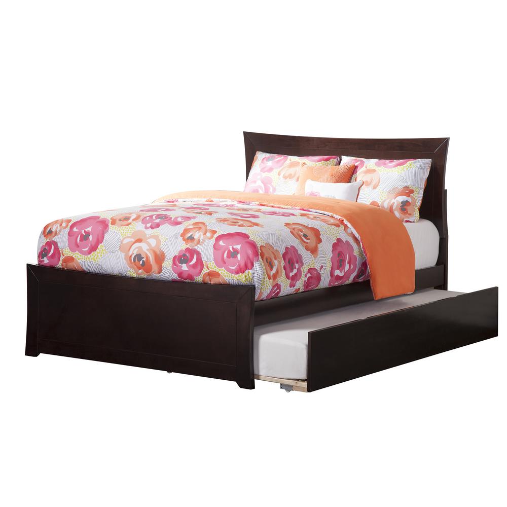 Atlantic Furniture Metro Espresso Full Platform Bed With