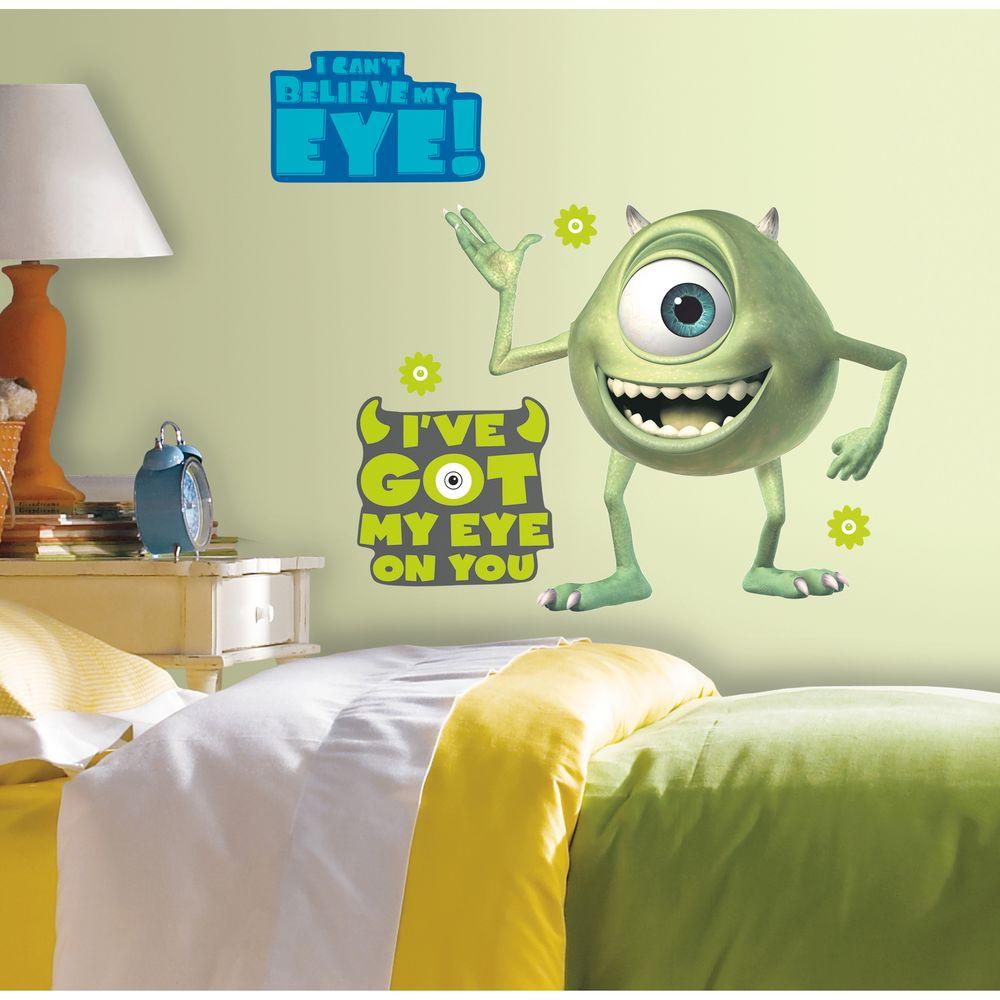 Roommates 18 In X 40 In Monsters Inc Giant Mike Wazowski 12