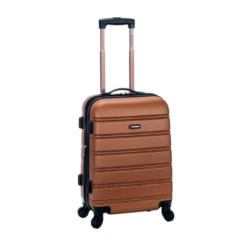 Rockland Melbourne 20 in. Expandable Carry on Hardside Spinner Luggage, Brown was $120.0 now $58.8 (51.0% off)