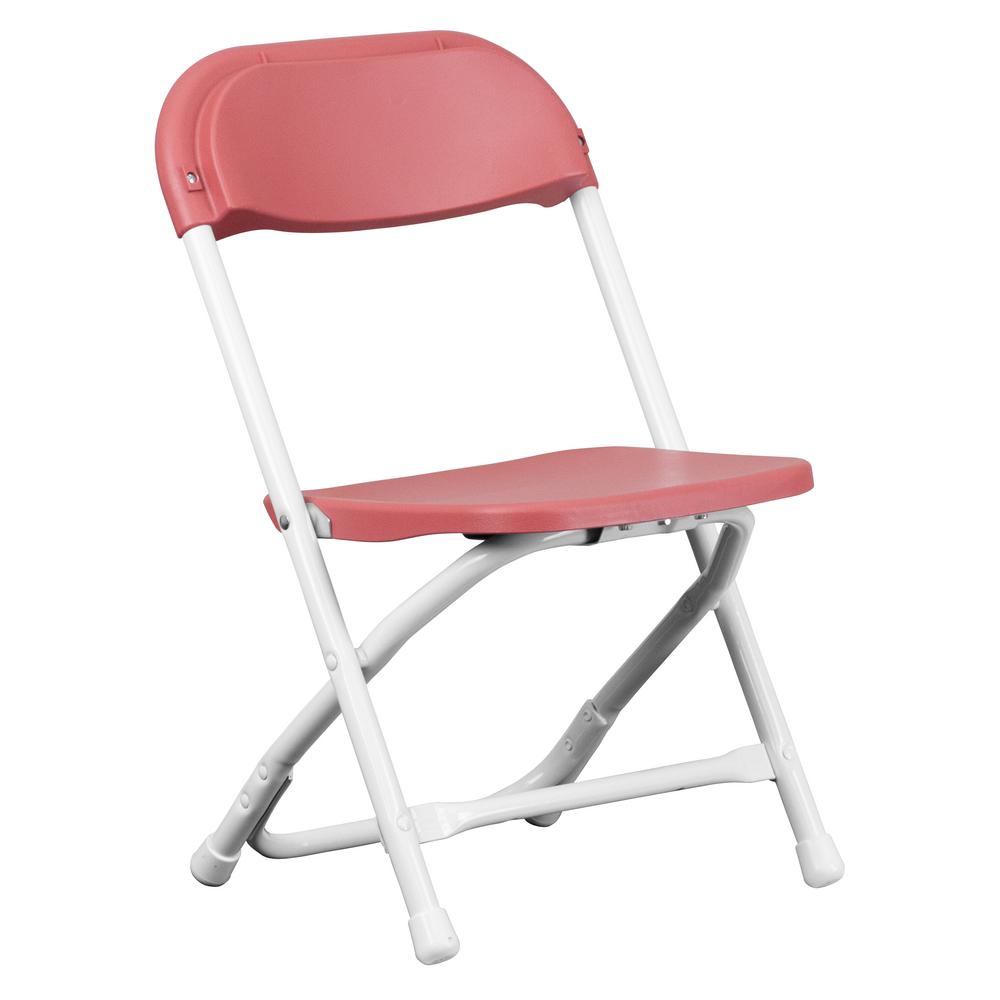 Flash Furniture Kids Burgundy Plastic Folding Chair-YKIDBY ...