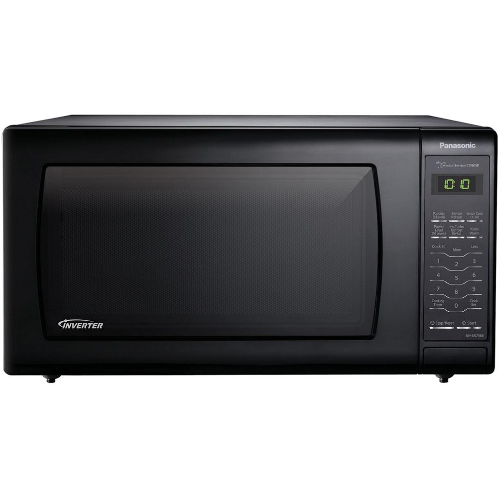 Panasonic 1 6 Cu Ft Countertop Microwave In Black Built In