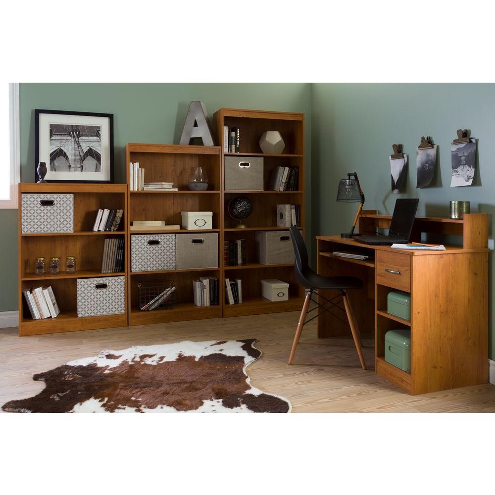South Shore 41 In Country Pine Rectangular 1 Drawer Computer