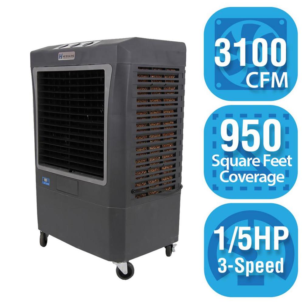 Portable Evaporative Cooler 3,100 CFM 3Speed Air Flow 950 sq. ft. eBay